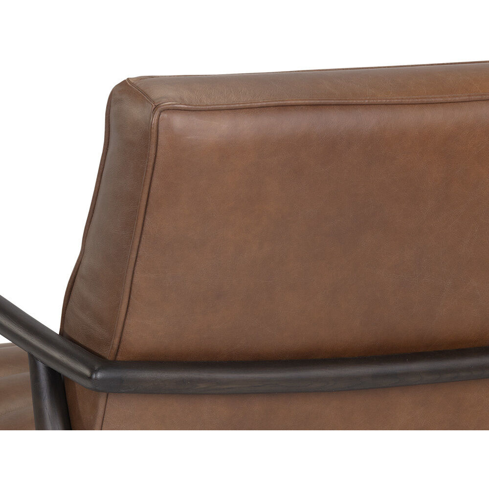 Lyric Vintage Caramel Leather Lounge Chair